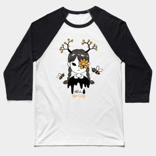 Hell(o) spring honeybee (monochrome) Baseball T-Shirt